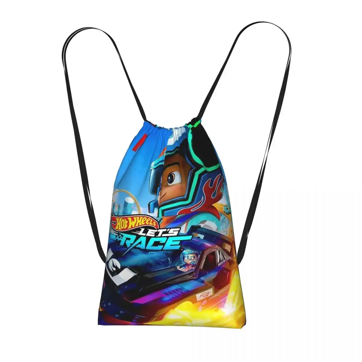 sac à dos à cordon hot wheels race, sac de sport, sac de voyage portable à cordon pour hommes et femmes