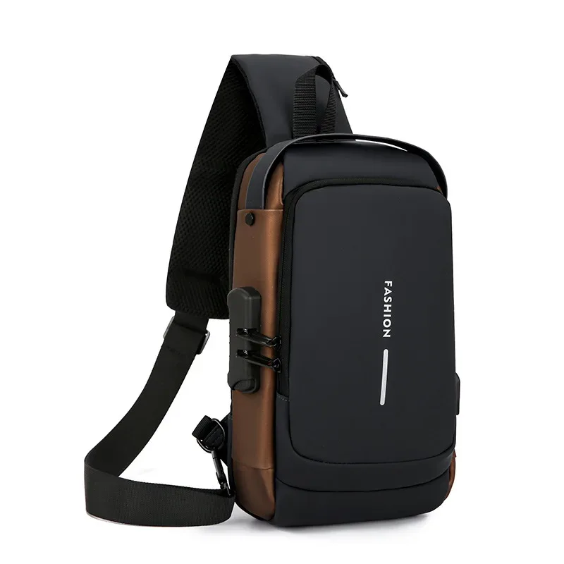sac à dos de sport pour homme, sac de poitrine décontracté pour voyage, sac de cyclisme antivol, sac banane de course à bandoulière unique