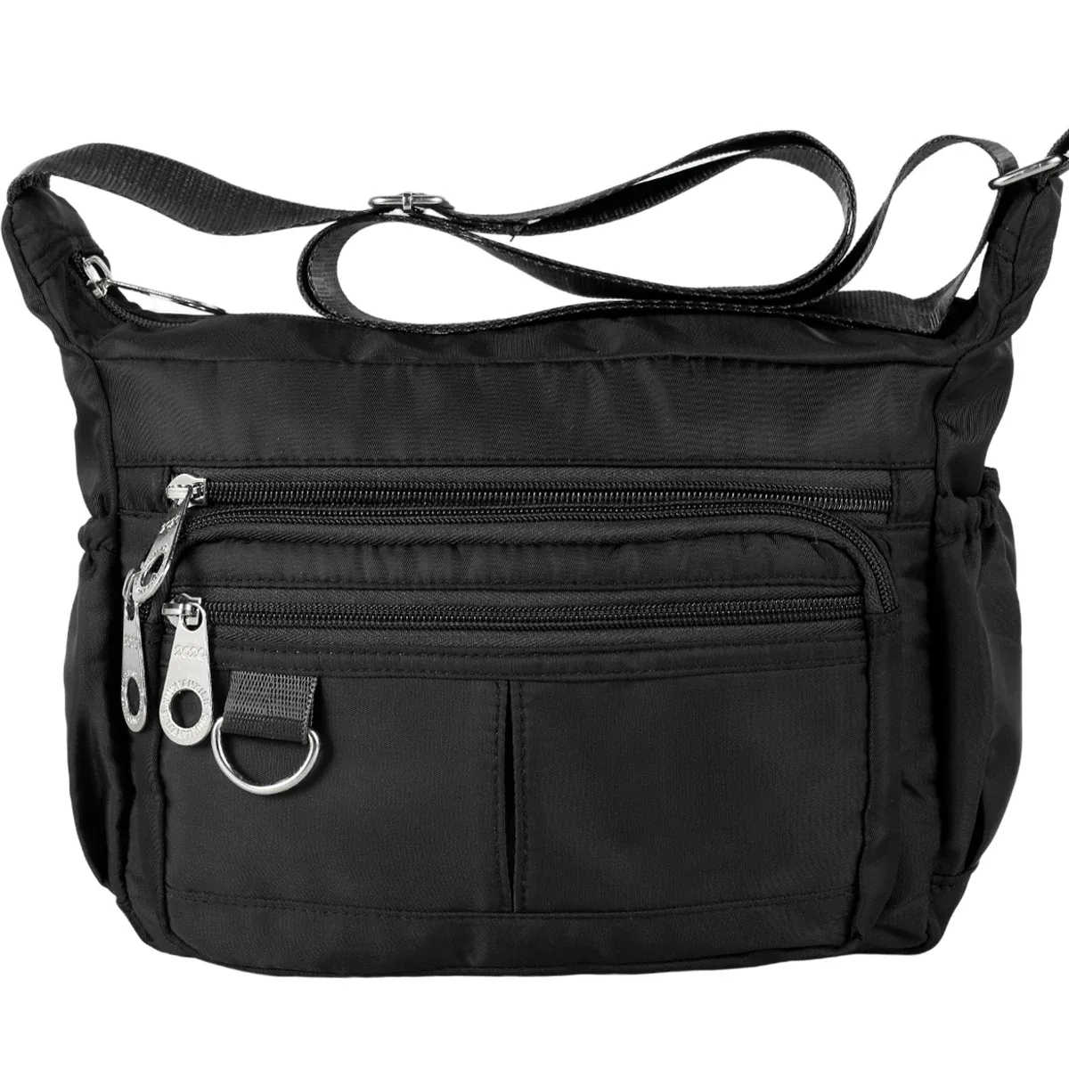 sac à bandoulière pour homme, petit sac à dos bandoulière avec bretelles réglables, sac de poitrine en cuir pu/tissu oxford, sac à dos de jour