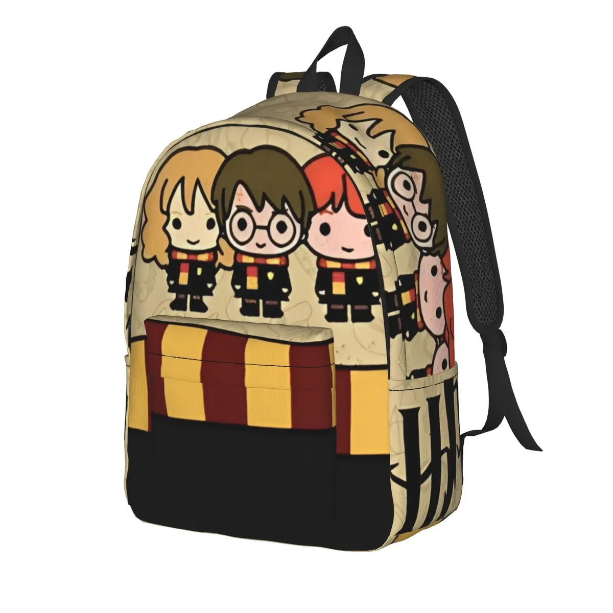 sac à dos magique h-hp-p harry potter pour hommes, femmes, étudiants, sac à dos de travail, sac à bandoulière pour l'université, durable