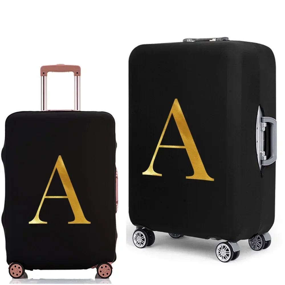 housse de protection pour bagages avec lettres imprimées, étui de protection plus épais pour valise, étui anti-poussière élastique pour accessoires de voyage de 18 à 32 pouces
