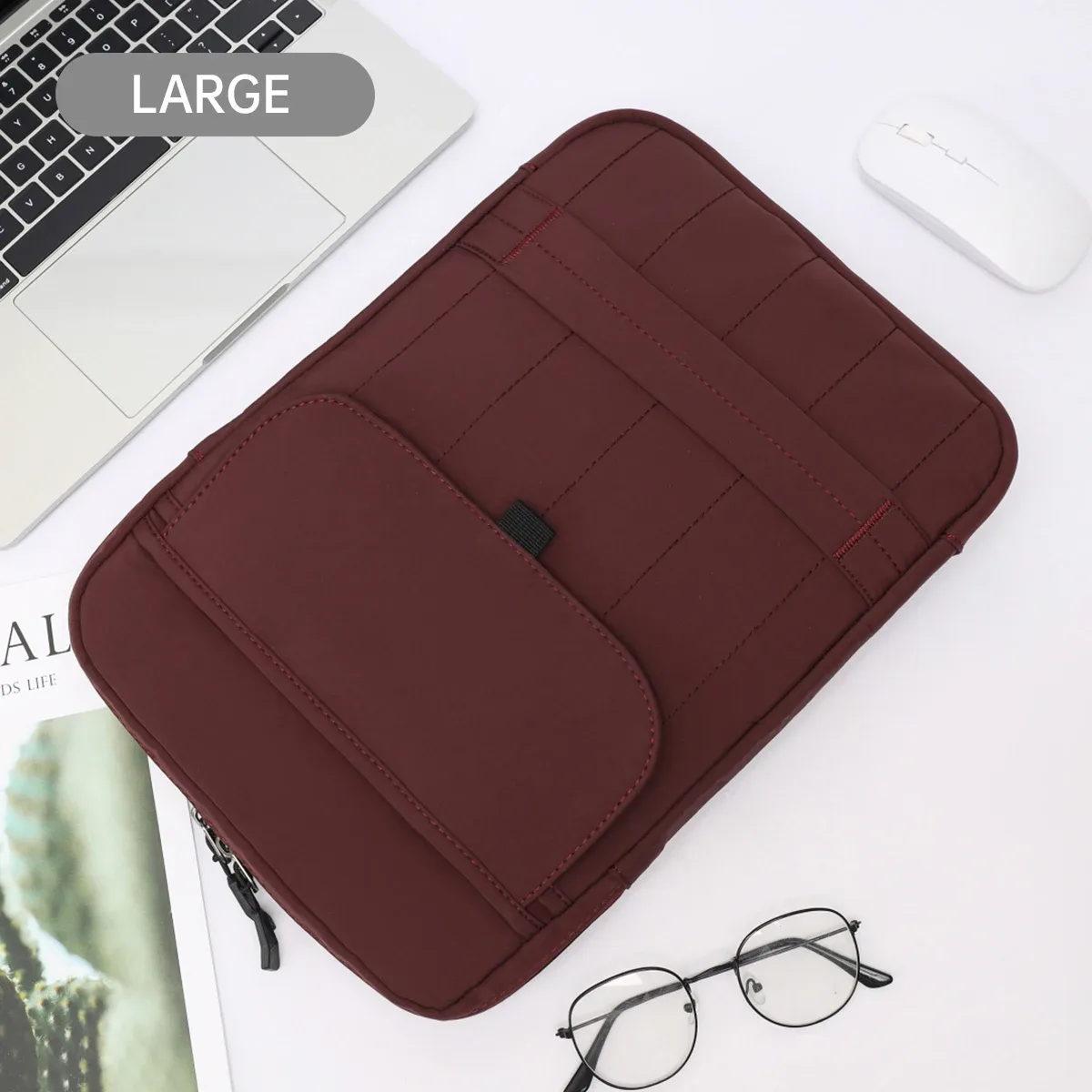 macbook air 13 pouces sac d'ordinateur 15 pouces m4 sac fourre-tout ipad pro tablette sac de rangement mallette d'affaires apple sac à bandoulière sac à main pour ordinateur portable 14 pouces