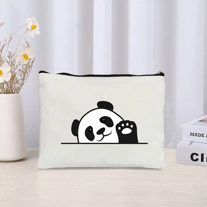 kawaii panda trousse à cosmétiques enfants voyage nécessité toilette sac à couches pochette de maquillage pour jolies filles anniversaire nouvel an cadeau
