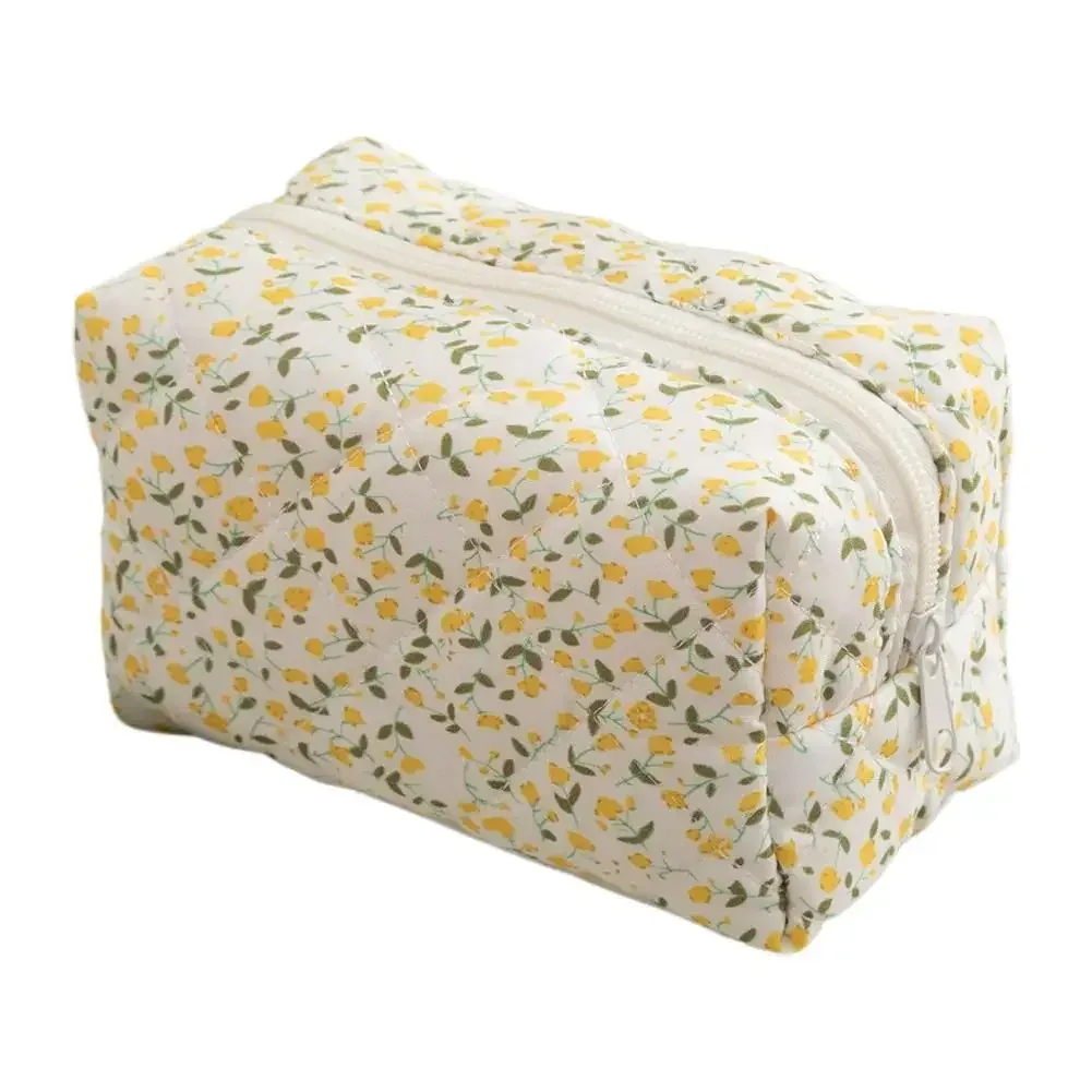 trousse de maquillage de voyage florale pour femmes, pochette de rangement pour articles de toilette de grande capacité, étui à cosmétiques souple b8h9