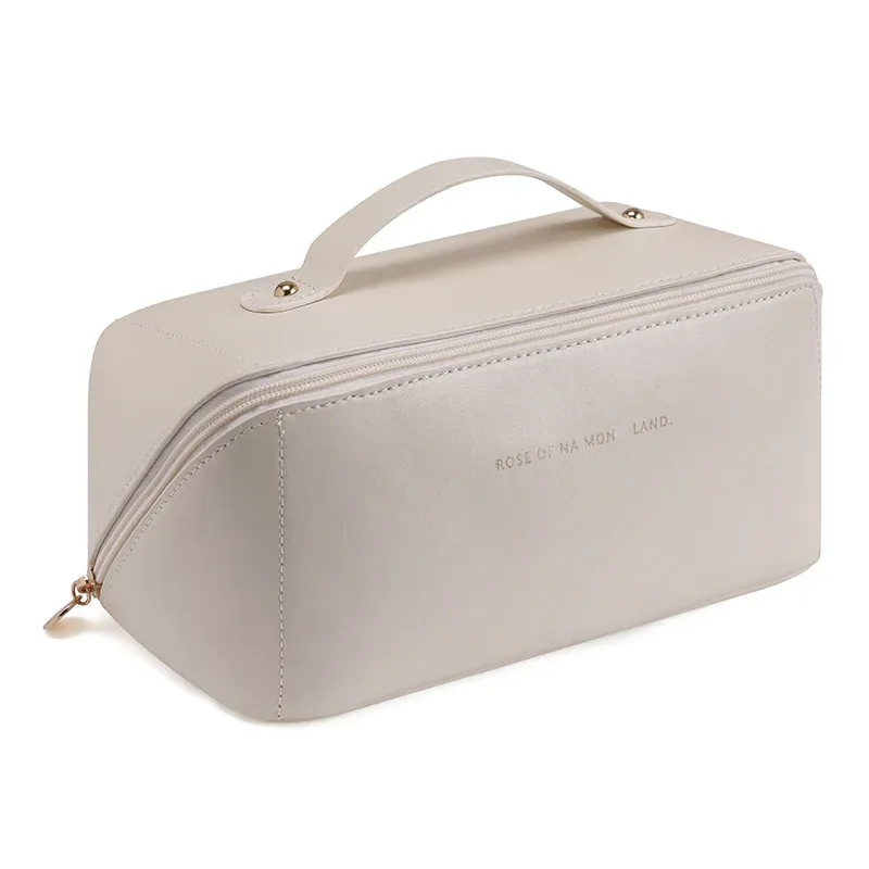 organisateur de maquillage trousse de toilette féminine sac trousse de maquillage pochette de rangement boîte de luxe pour dame, sac à cosmétiques, sac de rangement pour voyage zip