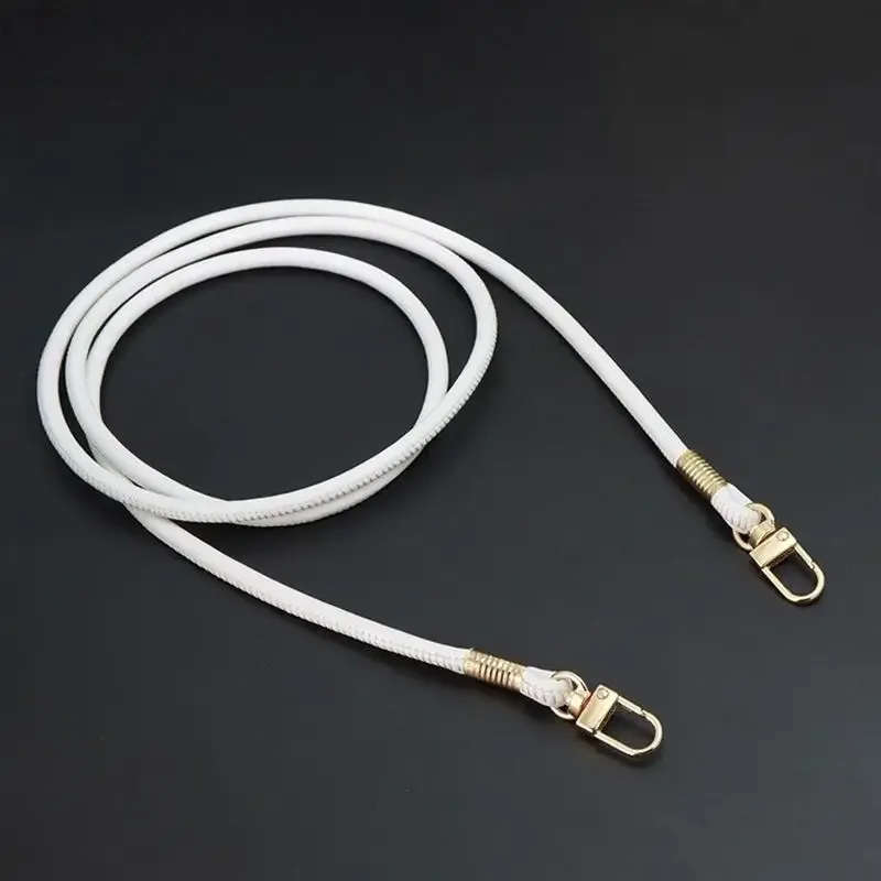 sangle de sac ronde en cuir pu pour sacs bandoulière, remplacement détachable avec cordon pour étui de téléphone, idéale pour le travail et le shopping