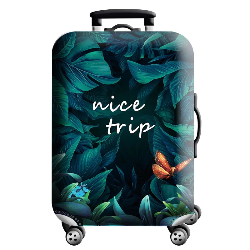 housse de protection pour bagages en tissu extensible, étui anti-poussière pour bagages, adapté à la valise de 18 à 32 pouces, organisateur de voyage