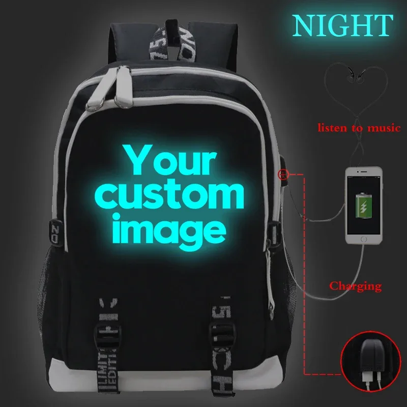 sacs d'école personnalisables avec votre logo, sac à dos shoous pour ordinateur portable, chargement usb, cartable pour adolescentes, pour femmes, 2022