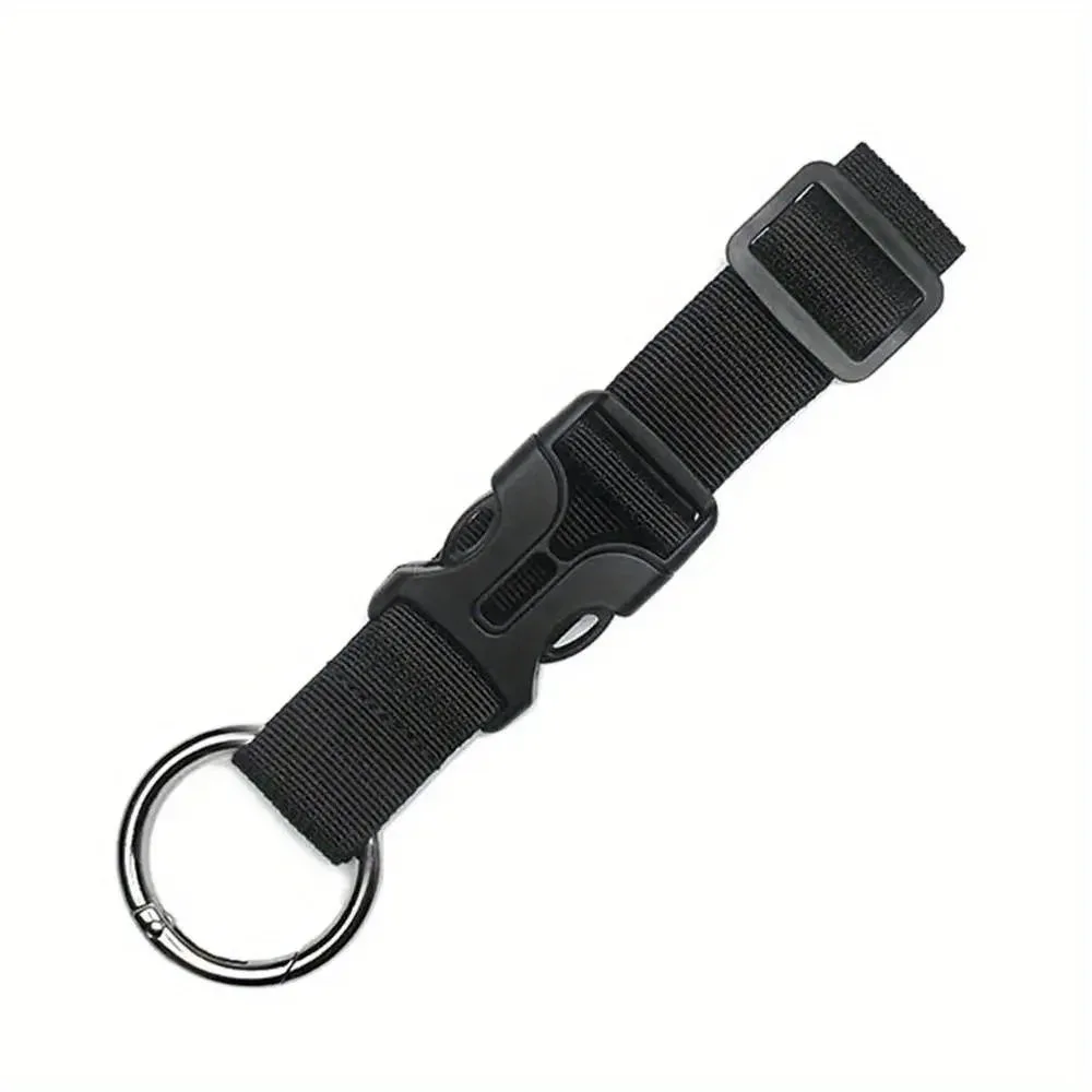 boucle de sac à dos multifonctionnelle, sangle à crochet portable, sangle à boucle réglable pour sac à dos, anneau à ressort externe, sangle de valise