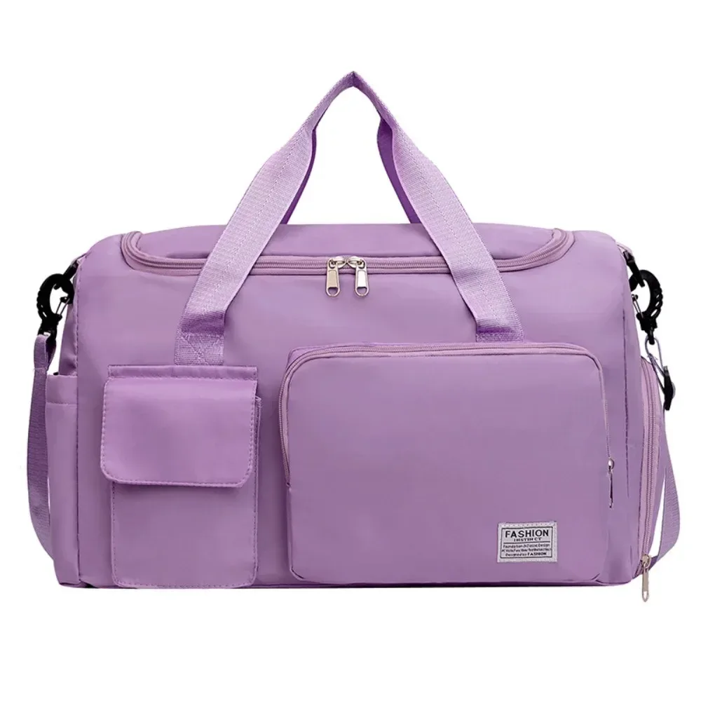sac de voyage oxford pliable multifonctionnel en nylon, sac de sport multicouche avec compartiment à chaussures, sac à main de grande capacité