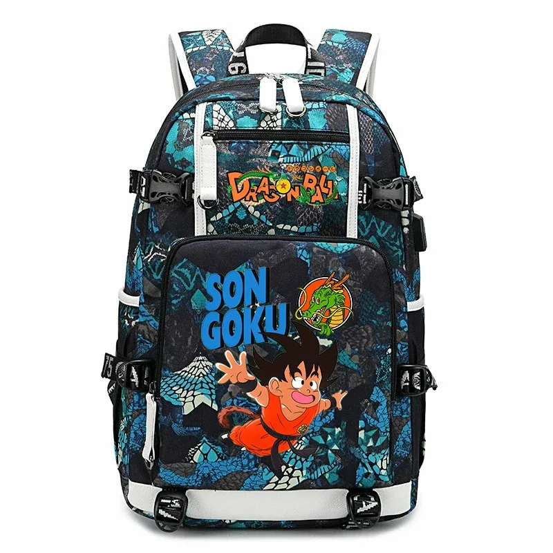 Sac à dos imprimé Dragon Ball Z pour étudiants, grande capacité, sac à dos décontracté pour enfants, adolescents, voyages scolaires