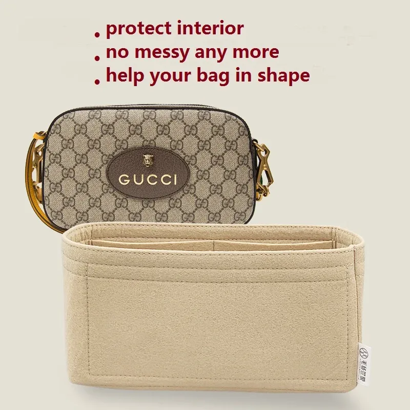 sacoche intérieure pour gucci 227 marmont matelasse, organisateur d'appareil photo, compartiment de protection synchronisé