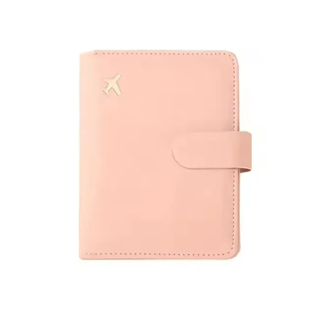 étui porte-passeport en cuir étanche avec porte-cartes de crédit, housse de voyage mignonne pour femme/homme avec boucle