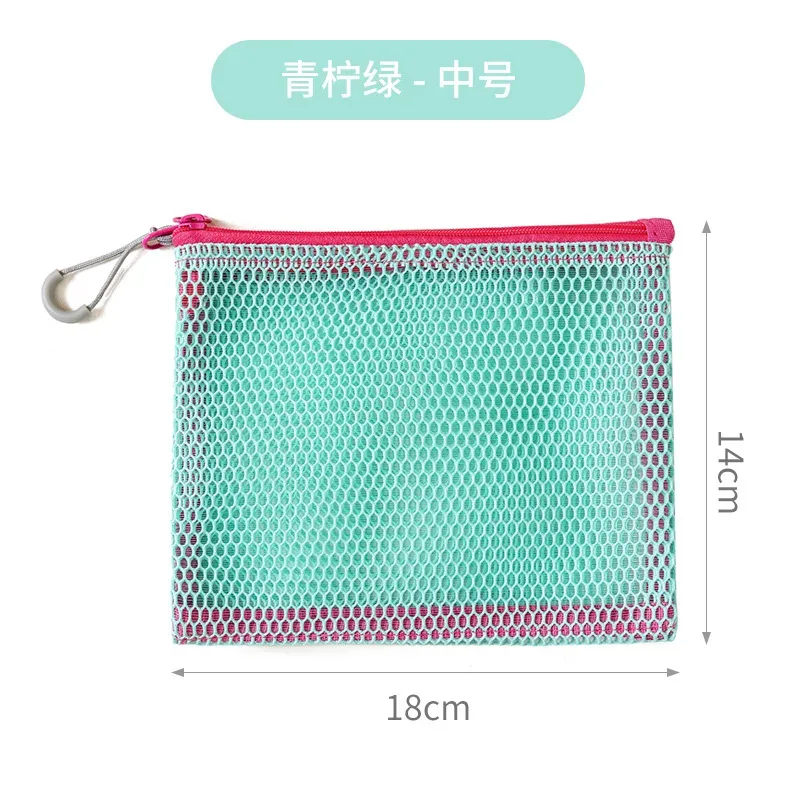 sac à cosmétiques de voyage en maille, sac de rangement de maquillage portable, sacs à main pour femmes, grande capacité, fermeture éclair, organisateur de maquillage, pochette de rangement
