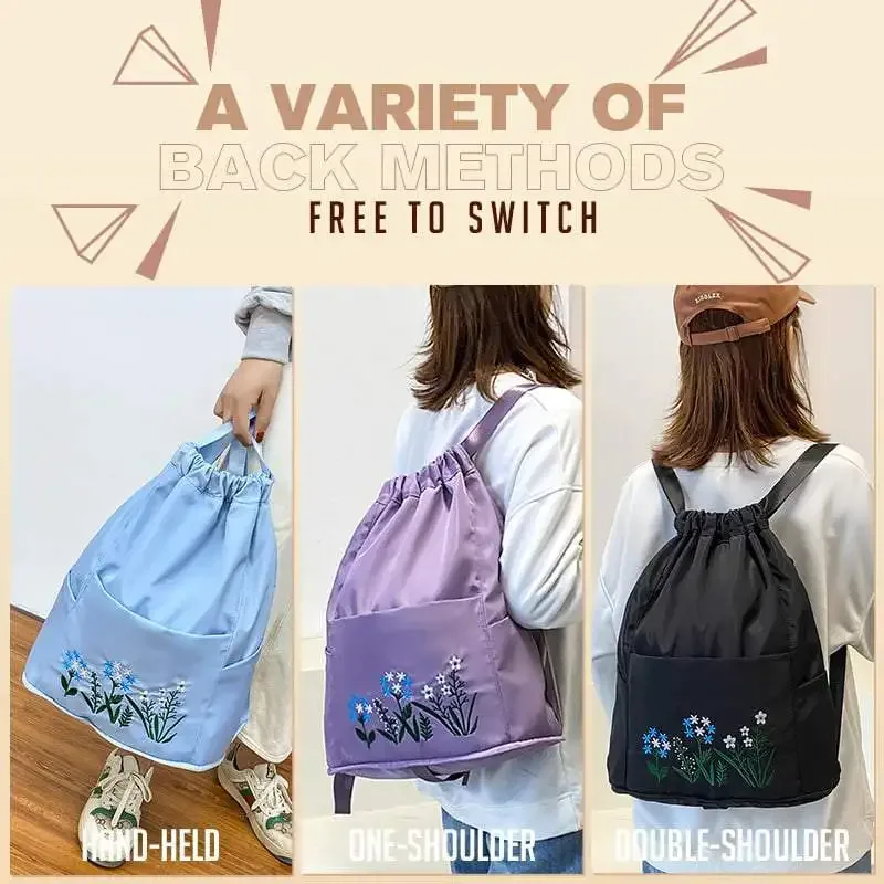 markroyal femmes cordon sac à dos pliant doux multifonction portable mode femmes voyage shopping sac à main livraison directe