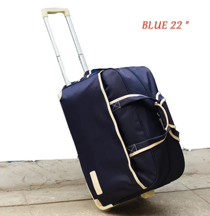 femmes sac de voyage sur roues bagages valise chariot haute qualité bagages valise à roulettes femme décontracté épaississement valise à roulettes