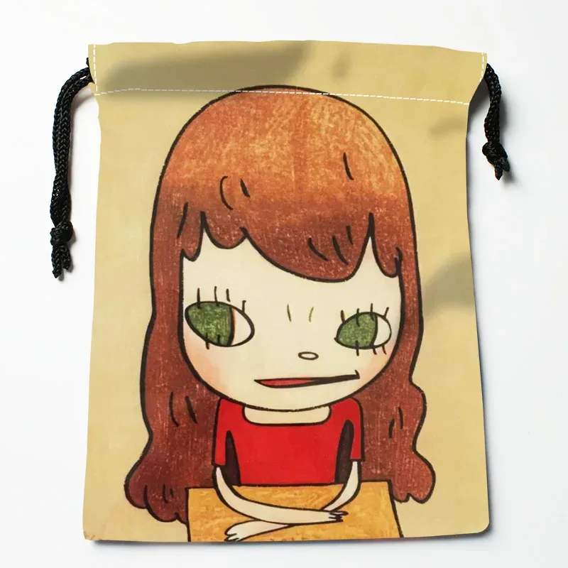 yoshimomo – sacs à cordon personnalisés nara, sacs-cadeaux imprimés, pochette de voyage, rangement de vêtements, sac à main, trousse de maquillage, 18x22cm, livraison directe
