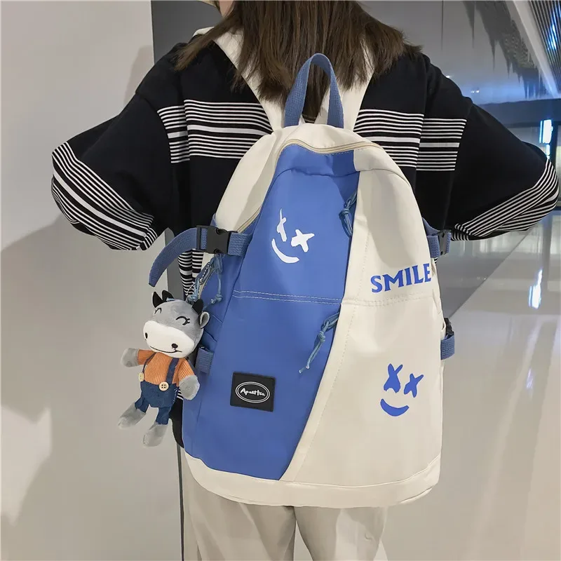 mode grand sac à dos amoureux d'hiver voyage sac à dos femmes ordinateur portable mochila pour adolescent bookbag nouveau collège sac d'école hommes sac à dos