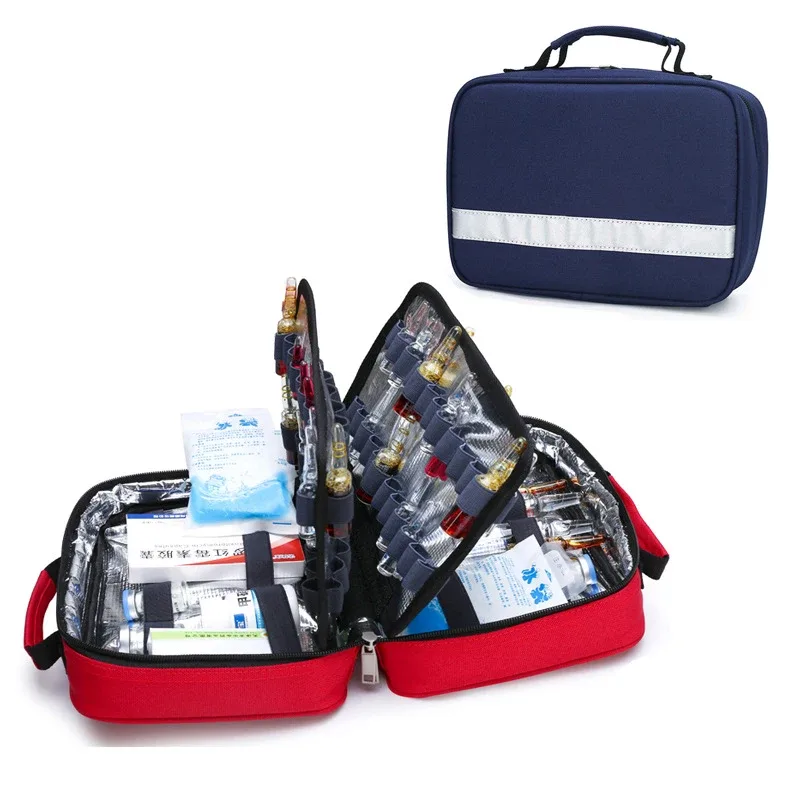 trousse de premiers soins médicaux en plein air pour la famille, kit d'urgence réfrigéré portable à petite éch