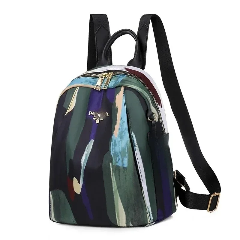sac d'école antivol à paillettes pour femmes, sac à dos multifonction oxford, grande capacité, voyage en plein air, version coréenne, nouvelle collection 2024