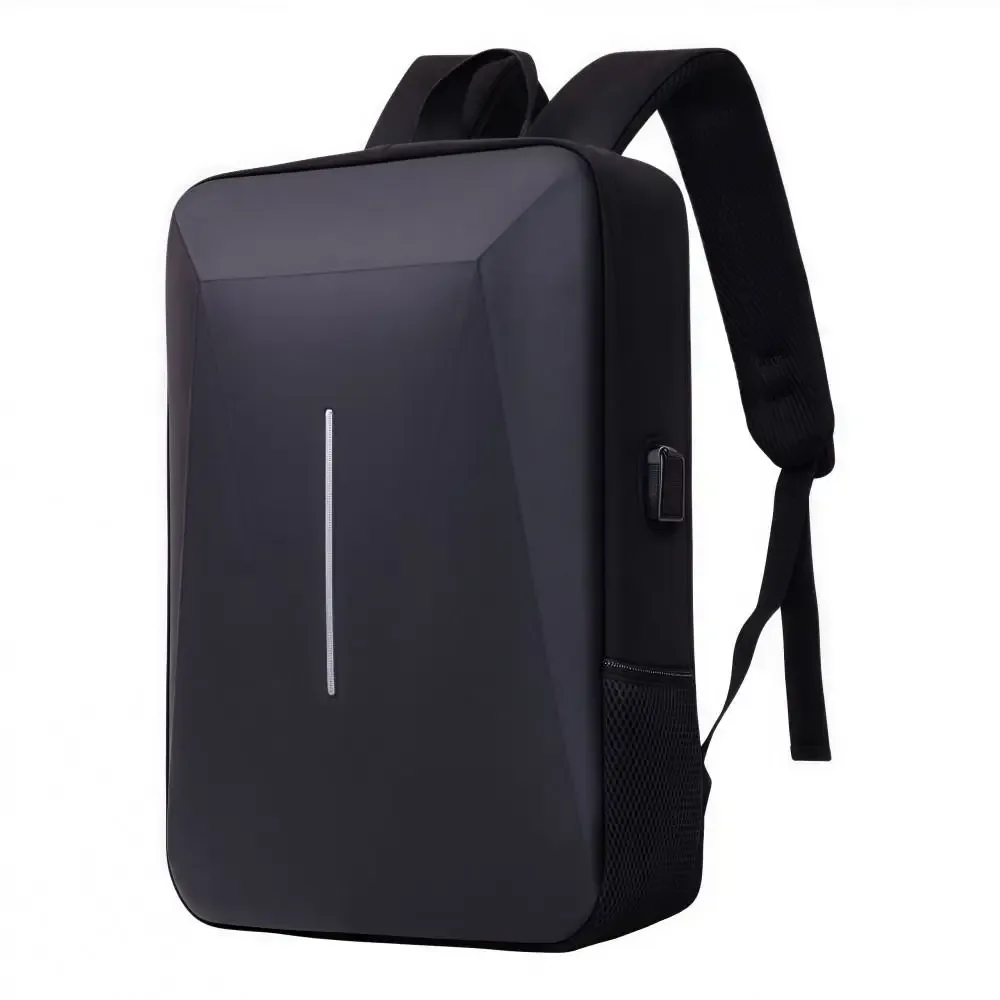 sac à dos antivol à coque rigide, grande capacité, port de charge usb, sac à dos décontracté en eva, sac d'ordinateur multifonctionnel imperméable pour affaires