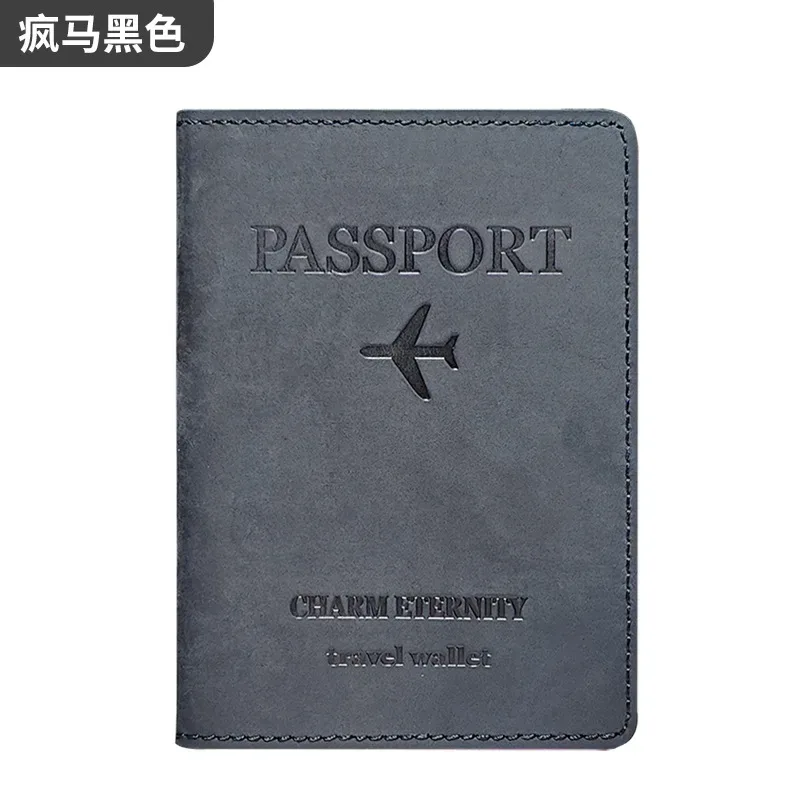 porte-passeport universel pour femmes et hommes, blocage rfid, étui de voyage fin, pochette en cuir véritable, housse de passeport, portefeuille de voyage