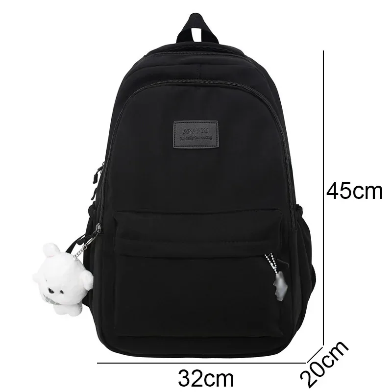 sac à dos de grande capacité étanche pour femme, cartable pour ordinateur portable, sacs d'école, sac de livre de voyage pour fille mignonne, mode féminine, nouveau