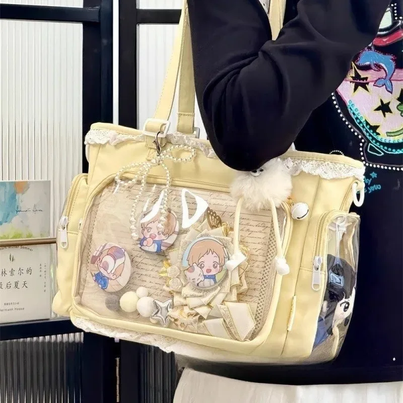 sac à bandoulière itabag japonais 2d motif ballerine grande façon, sac à main pour femme, cadeau pour amies