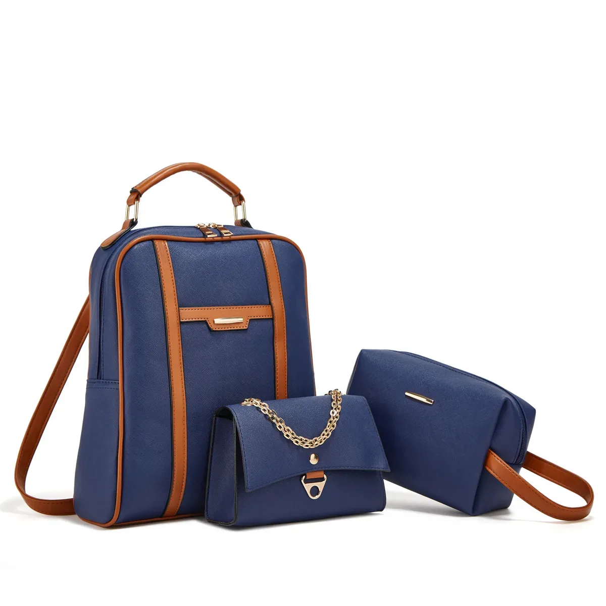 ensemble de sacs à dos d'affaires légers, 3 pièces, sac pour ordinateur portable de grande capacité, sac à dos d'école de voyage