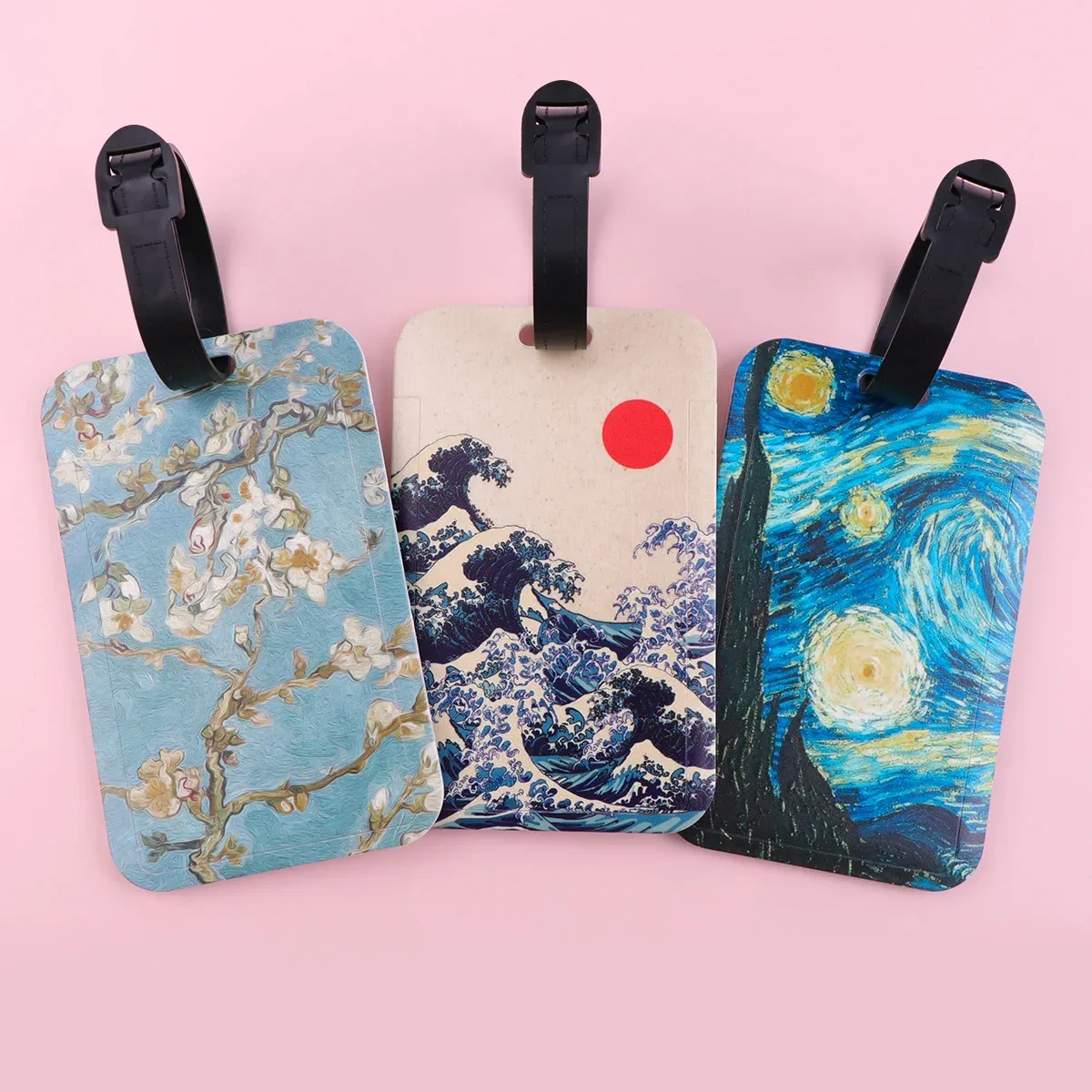 peinture à l'huile étiquettes de bagages valise id adresse porte-nom étiquette de bagage voyage embarquement portable valise accessoires