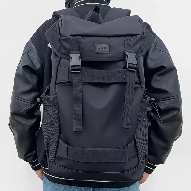 Sac à dos de Skateboard Hip-hop tendance, sac à dos de grande capacité pour hommes, sac à dos d'étudiant, sac de voyage étanche pour randonnée sportive mochila