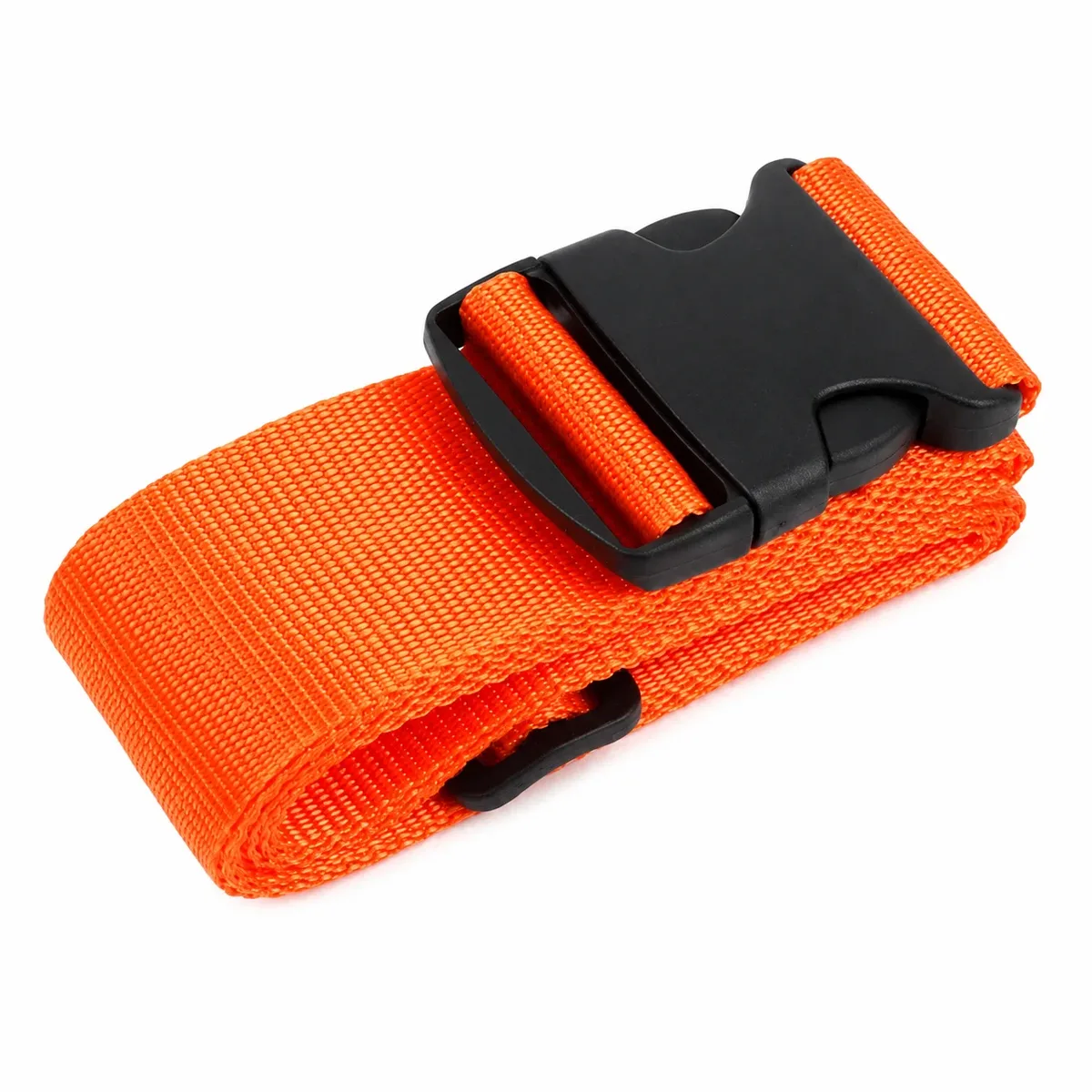 1 sangle de bagage droite en polyester de 200 cm pour valise, ceinture de voyage à boucles réglables, attache de sac durable