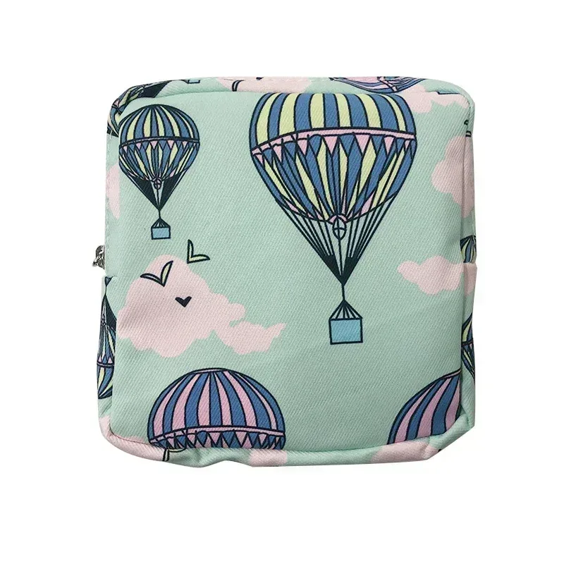 dessin animé mignon fille sac cosmétique mini serviettes hygiéniques rouge à lèvres stockage trousse de maquillage voyage trousse de toilette trousse de beauté maquillage organisateur sac
