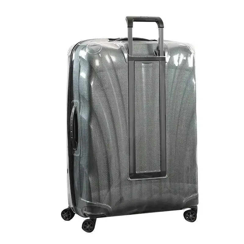 housse de valise pour samsonite c-lite cs20709, housses de protection transparentes en pvc avec fermeture éclair, accessoire de valise de voyage anti-poussière