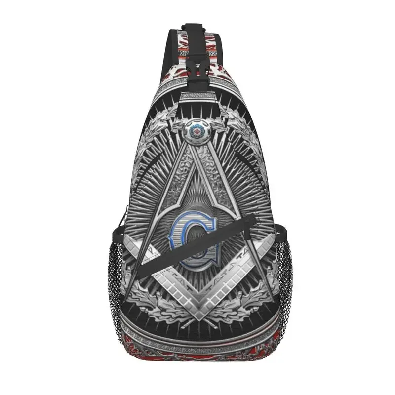 maçonnerie fronde poitrine sac à bandoulière hommes cool maçonnique franc-maçon épaule sac à dos pour voyage cyclisme