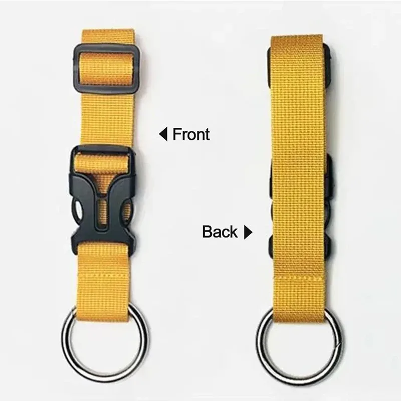 boucle de ceinture à dos, 1 pièce, bande de bagage, sac à dos multifonctionnel, boucle de suspension en nylon, crochet de valise portable, boucle de suspension