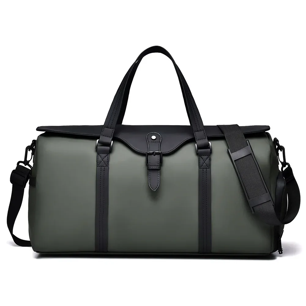 sac de voyage grande capacité pour courtes distances, sac de sport simple et décontracté avec séparation sec-humide, sac de rangement à roulettes