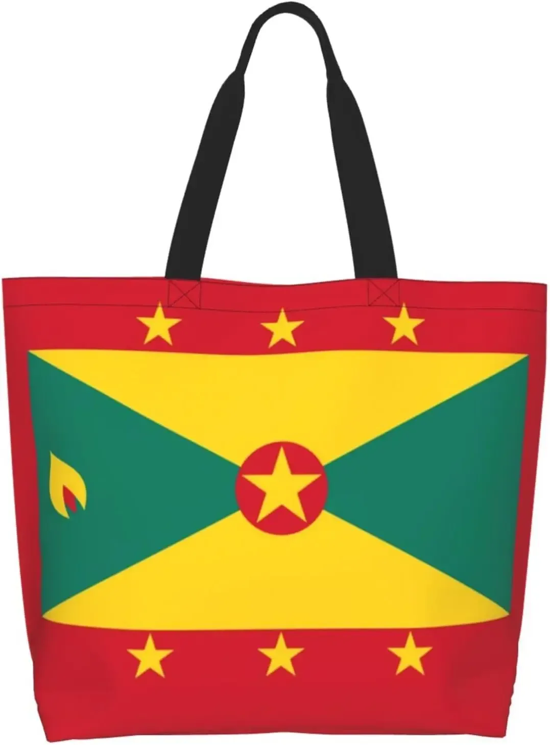 sac fourre-tout drapeau cubain pour femmes et hommes, grands sacs de courses réutilisables pour la plage, les voyages, la salle de sport, le yoga