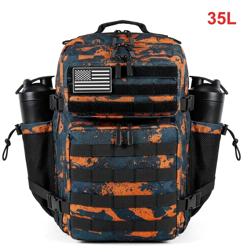35l sac à dos tactique pour femmes hommes molle voyage en plein air camping randonnée sac sport week-end athlète sac à dos de gymnastique double porte-gobelets