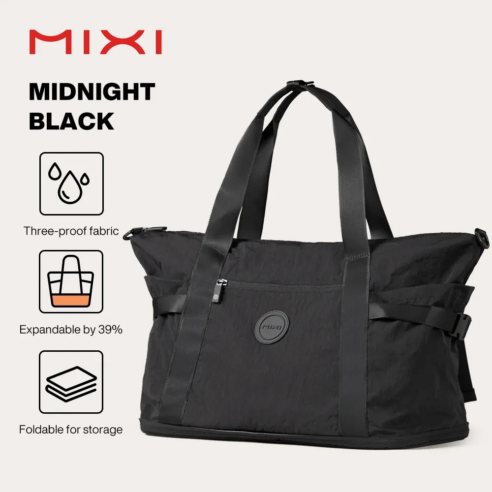 sac de voyage extensible mixi pour femmes, grand format, imperméable, léger, sac de week-end avec compartiment pour chaussures m3022
