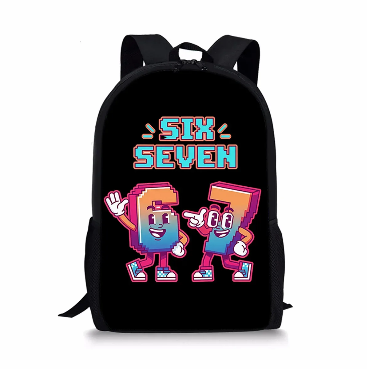 sacs à dos classiques populaires et amusants 67 six sept pour écoliers, sacs d'école imprimés en 3d, sacs à dos oxford imperméables pour garçons/filles, sacs à dos pour ordinateur portable