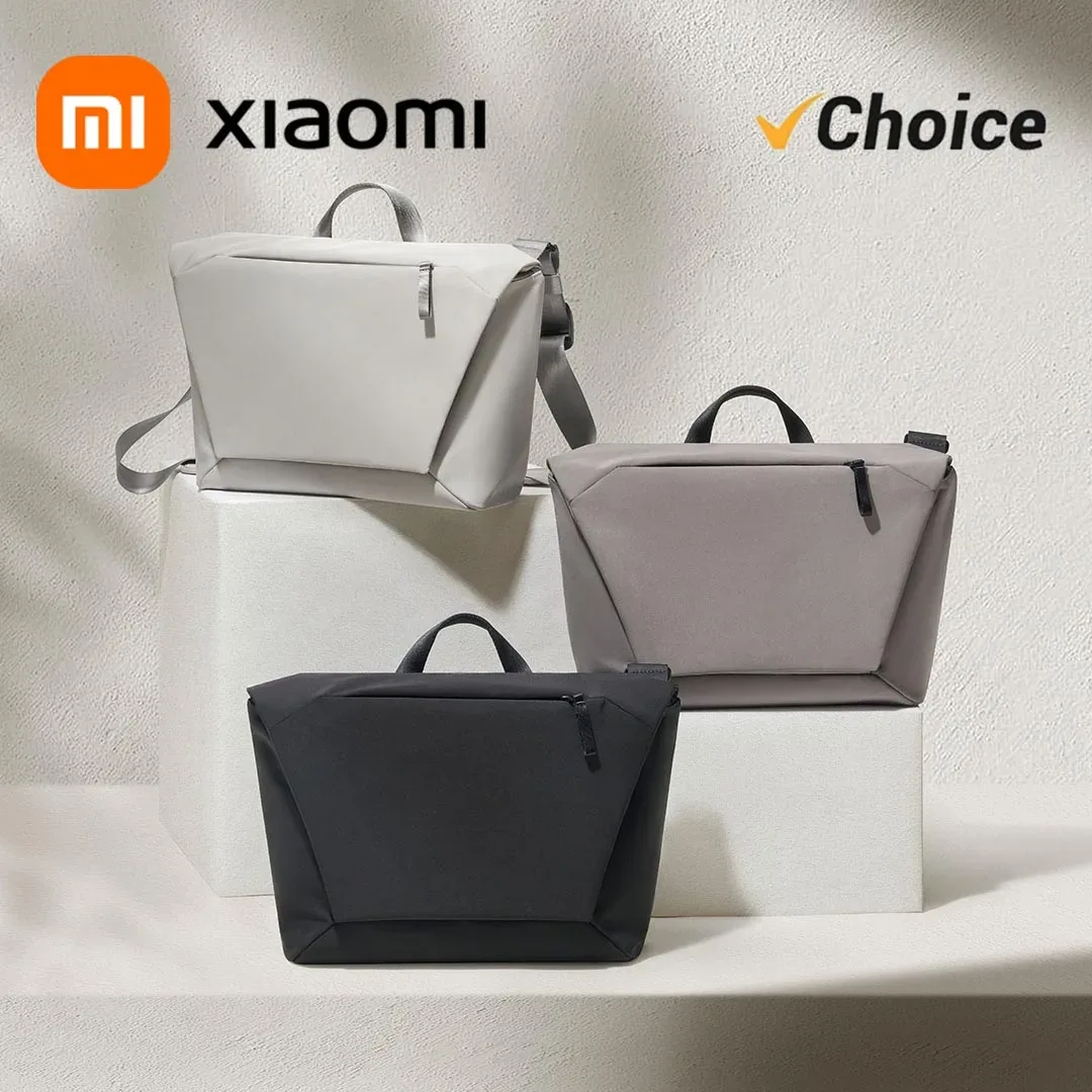 Sac bandoulière Xiaomi, 11 L, compatible avec ordinateur portable 14 pouces, résistant à l'eau, sangle réglable, léger 700 g, pour les trajets quotidiens et les voyages