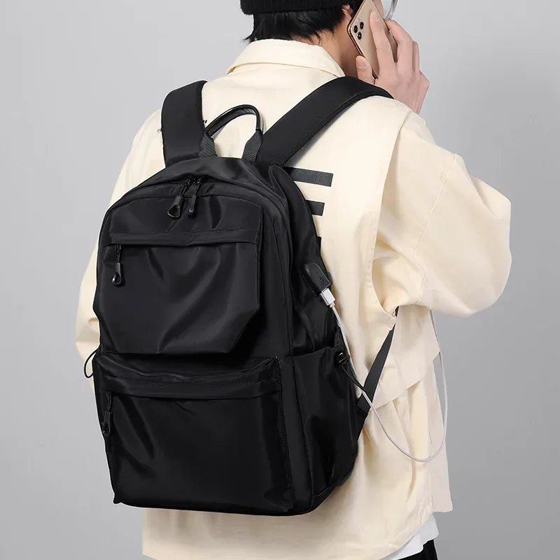 sac à bandoulière pour hommes, cartable pour lycéens, sac de voyage de grande capacité, sac à dos d'ordinateur de loisirs