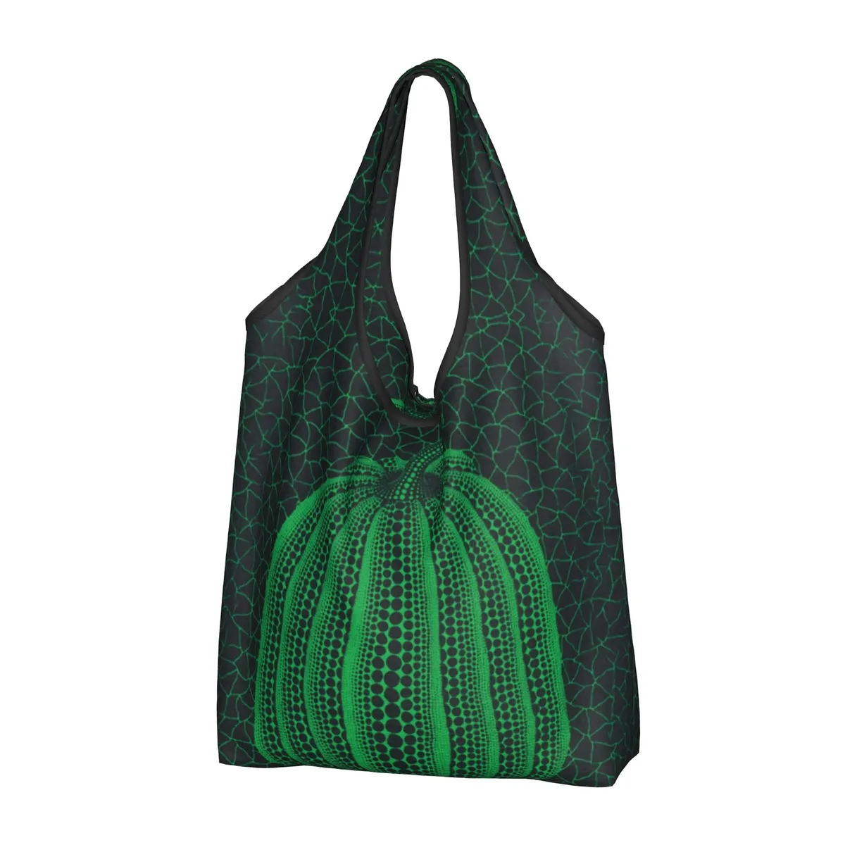 sac de courses abstrait yayoi kusama, sac fourre-tout mignon à bandoulière, grande capacité, sac à main portable à pois