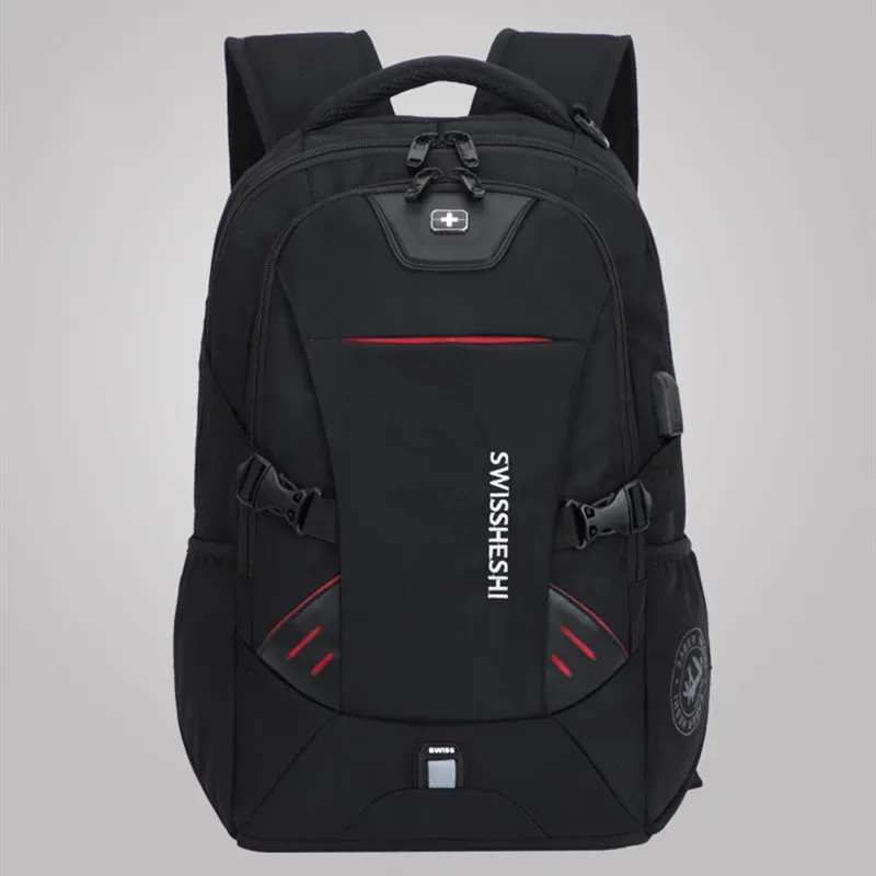 sac à dos multifonction pour hommes, chargement usb, mode, affaires, voyage, antivol, étanche, pour ordinateur portable de 17 pouces, sac d'école