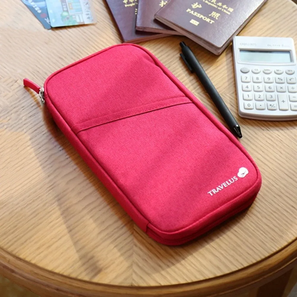 nouvelle pochette de voyage pour passeports, organisateur multifonctionnel pour billets et cartes rfid, idéal pour l'enregistrement à l'avion en famille, unisexe