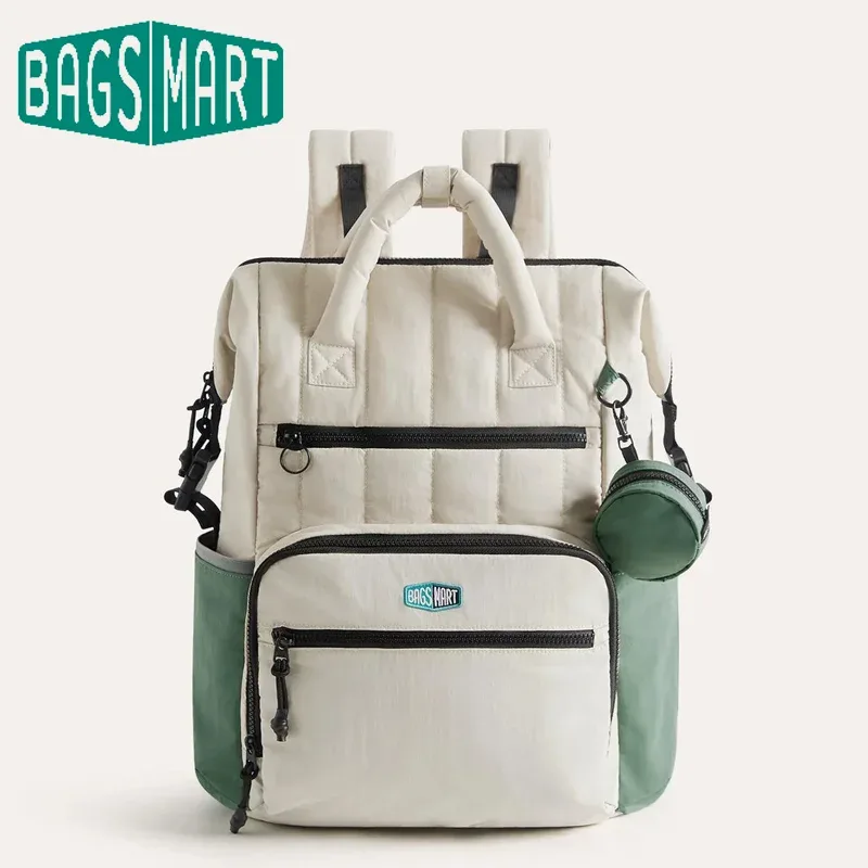 BAGSMART sac à dos à couches étanche avec matelas à langer 25L mère sacs à dos à couches de grande capacité pour arrêter de sortie