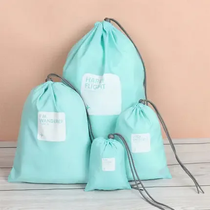 sacs de rangement de voyage étanches, 4 pièces/lot, sac de voyage pour chaussures maquillage, sac à linge sous-vêtements cosmétiques tri gt