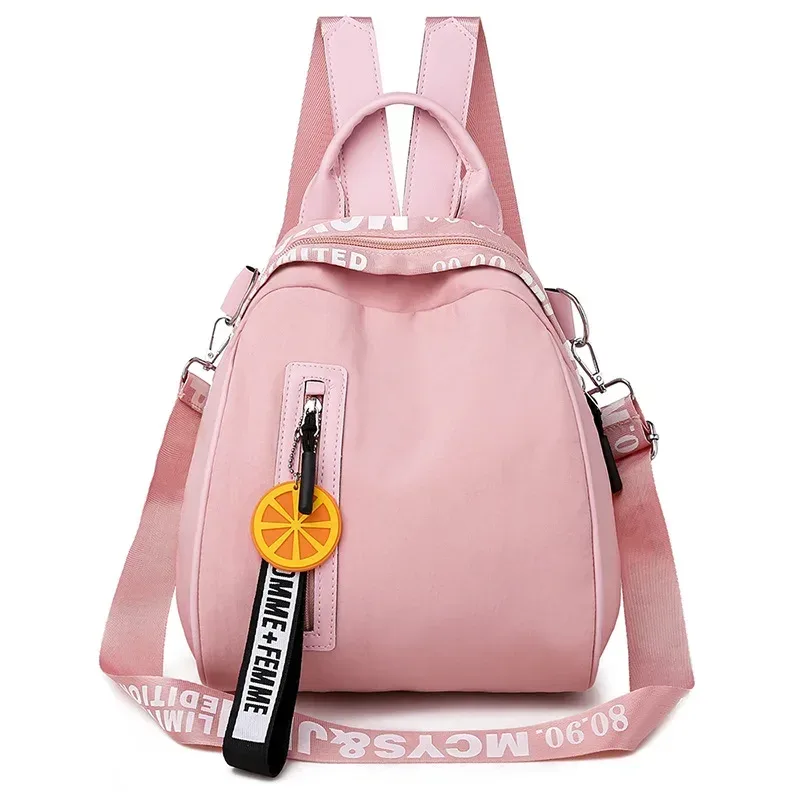 femmes sac à dos décontracté lettre multi-fonction multi poche voyage sacs à dos femme sac d'école pour adolescente sacs à bandoulière petit