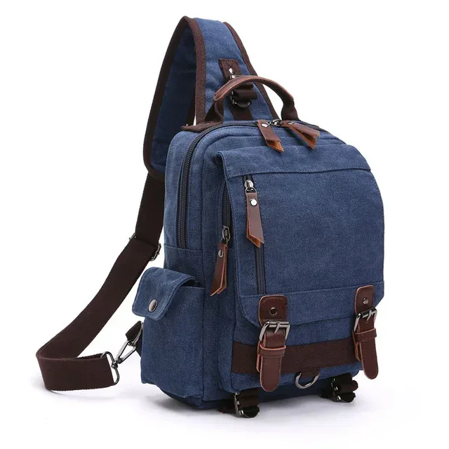 sac à dos en toile pour homme et femme, sacoche de voyage multifonctionnelle